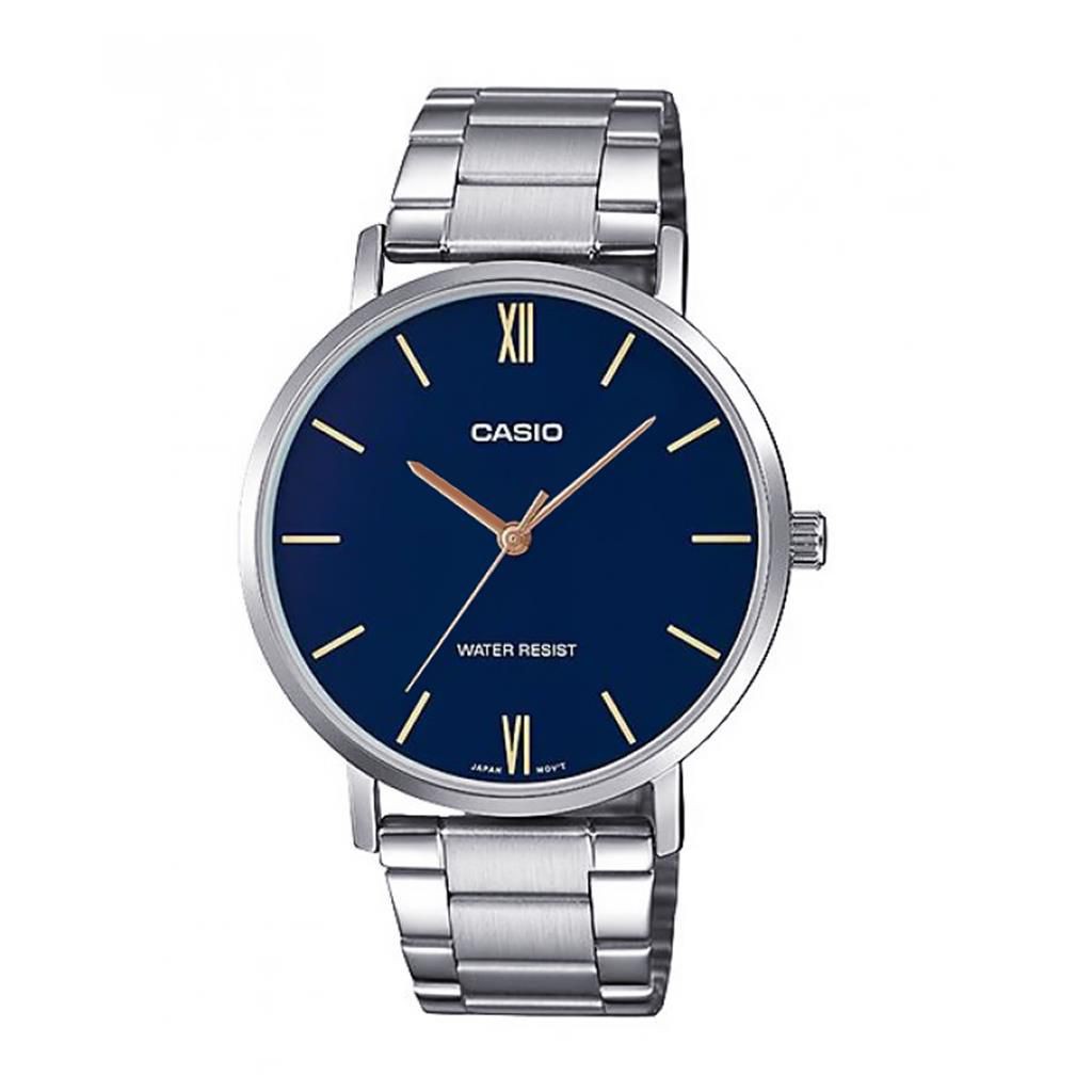 Đồng hồ Casio nam MTP-VT01D-2BUDF dây da chính hãng