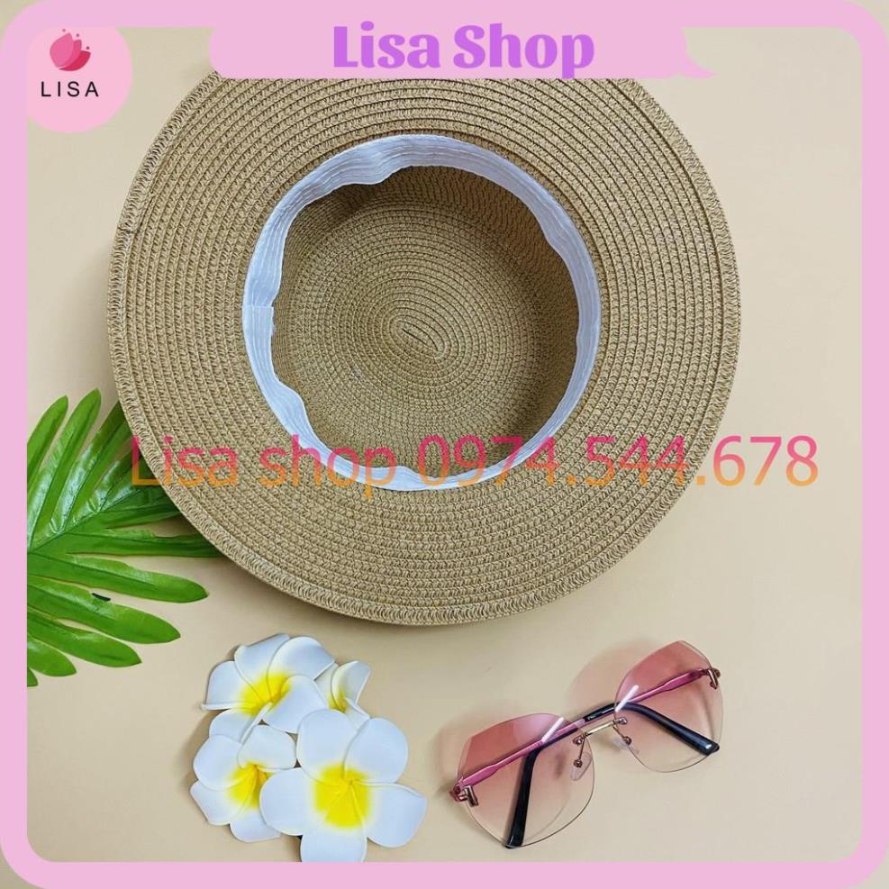 [HÀNG LOẠI 1] Mũ cói đi biển, Nón cói đi biển chữ M thời trang phong cách Vintage cho nữ 2021, M20