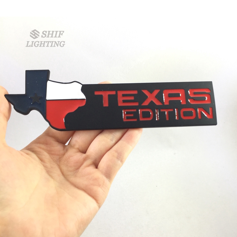 Miếng dán kim loại trang trí xe hơi chữ TEXAS EDITION độc đáo