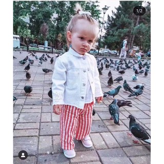 Áo khoác jean trắng Zara