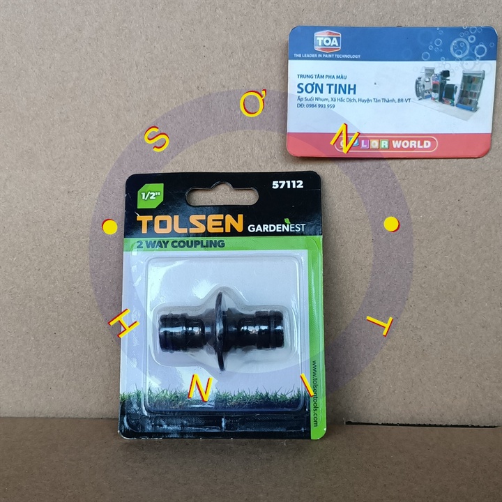 Khớp nối nhanh 2 đầuu ống nước TOLSEN 57112 Fi 21