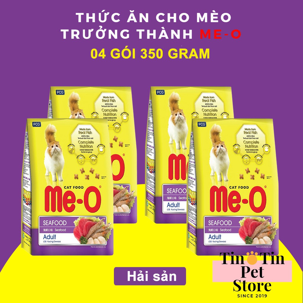 Thức Ăn Hạt Cho Mèo Lớn Me-O Túi 1,2kg Giá Rẻ