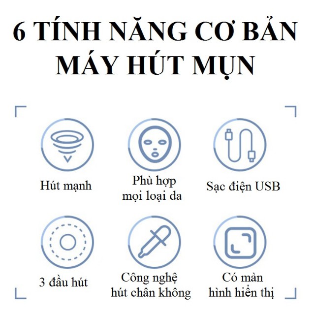 Máy Hút Mụn Đầu Đen Mụn Trứng Cá Làm Sạch Da Mặt Sạch Lỗ Chân Lông, Có Đầu Massa Nhiệt, SẠT PIN