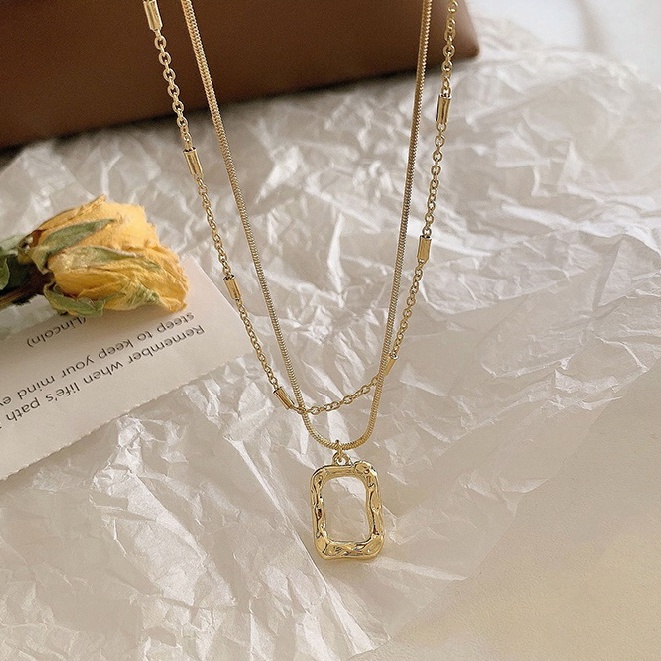 Dây chuyền hai lớp đơn giản sang trọng thời trang