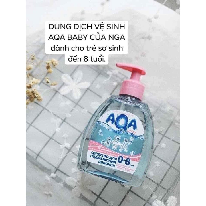 Dung dịch vệ sinh AQA BABY cho bé từ 0 đến 8 tuổi