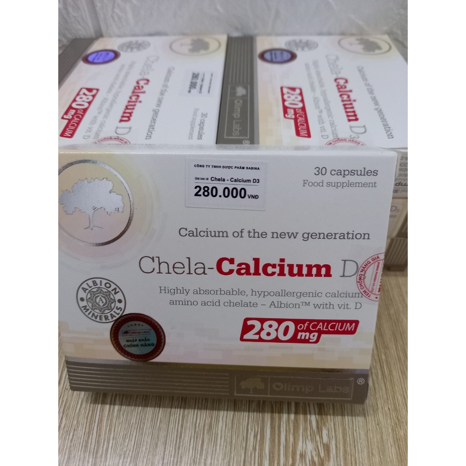 Chela-Calcium D3 ( Nhập khẩu BA LAN) Bổ sung canxi và vitamin D3 cho mẹ mang thai, sau sinh