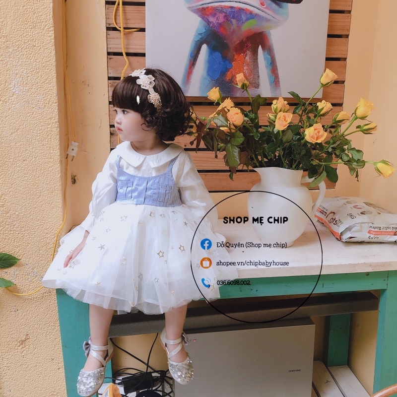 Tóc cho bé gái,Bộ tóc giả nguyên đầu siêu dễ thương cá tính dành cho bé gái diện tết - mềm như tóc thật