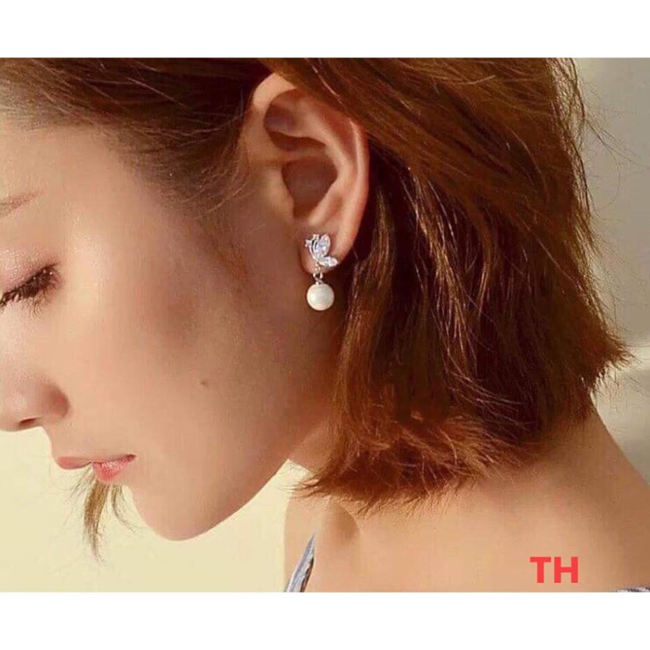 Khuyên Tai Cho Nữ Bông Tai Bạc Ta JQN Mẫu Cánh Bướm Xinh T23