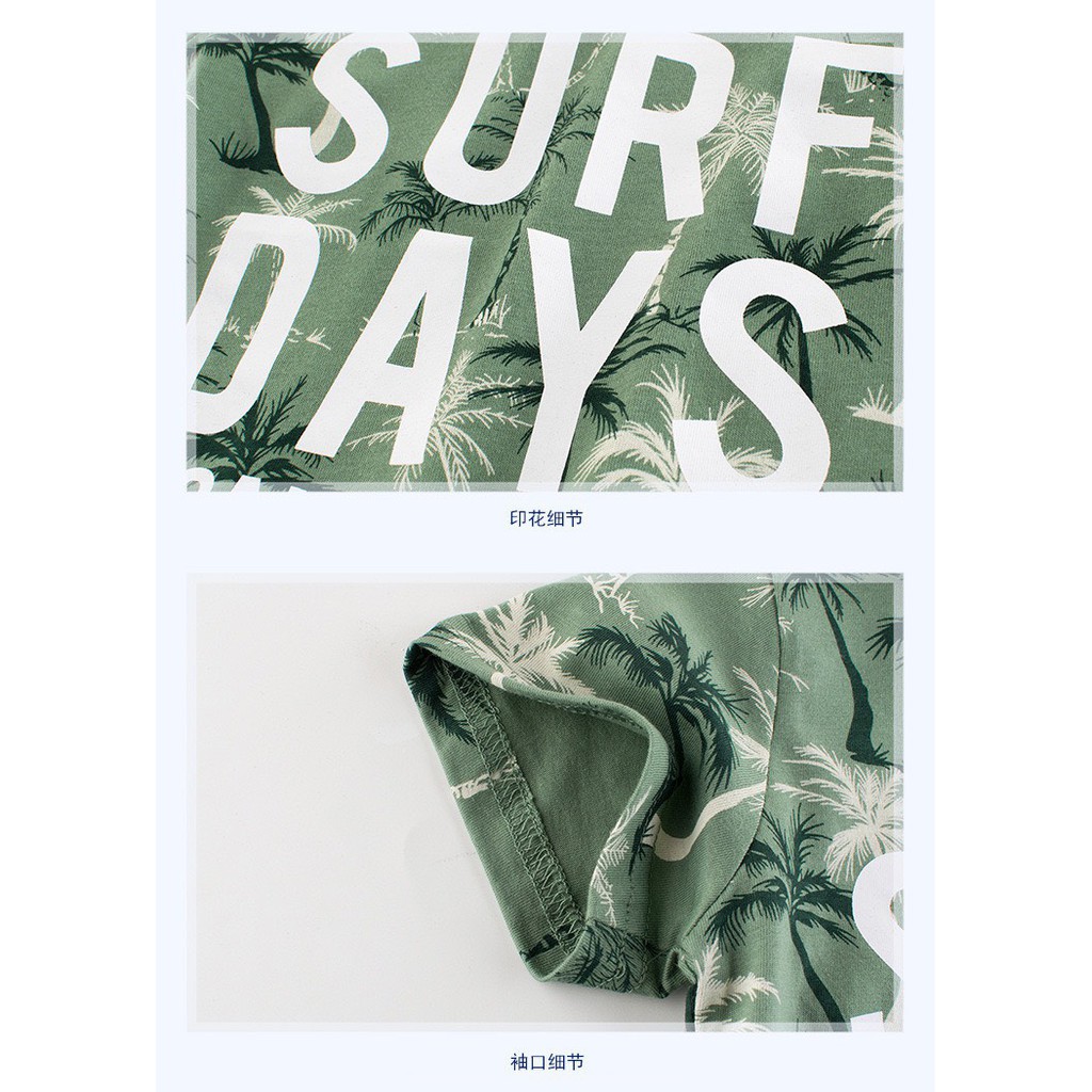 Áo Phông Cho Bé trai, Áo thun Cổ Tròn chữ SURF DAYS HQ- 27kids Cho Bé Đi Chơi Đi Học SEKA KIDS - 2103.25.CS64