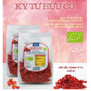 Hạt Kỷ Tử Hữu Cơ Sottolestelle 200g - Bio Dm 150g