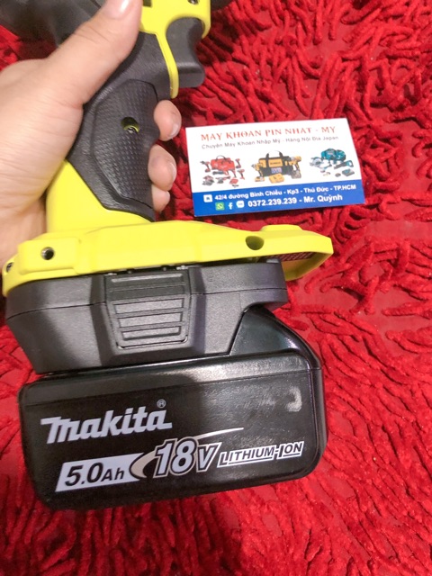 Đế chuyển từ pin makita qua máy Ryobi