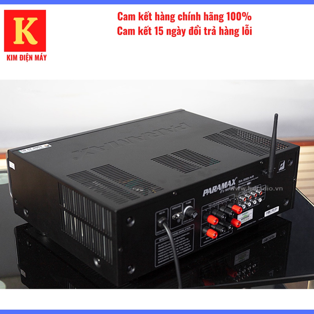 Amply Paramax SA-999 AIR MAX LIMITED-công suất 700W kết nối bluetooth bảo hành 3 nămm toàn quốc