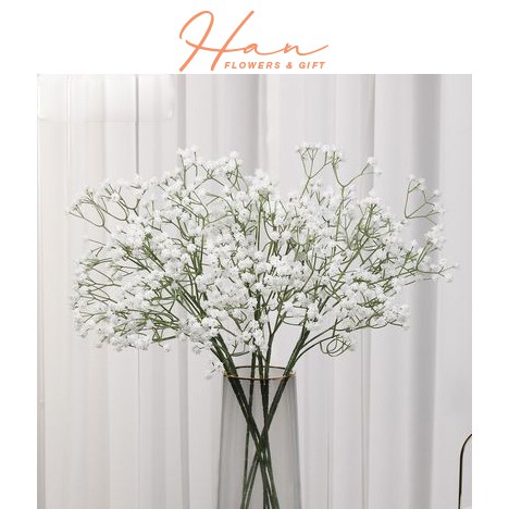 Hoa giả - hoa baby cao su giống thật 99% - phụ kiện chụp hình - Han decor