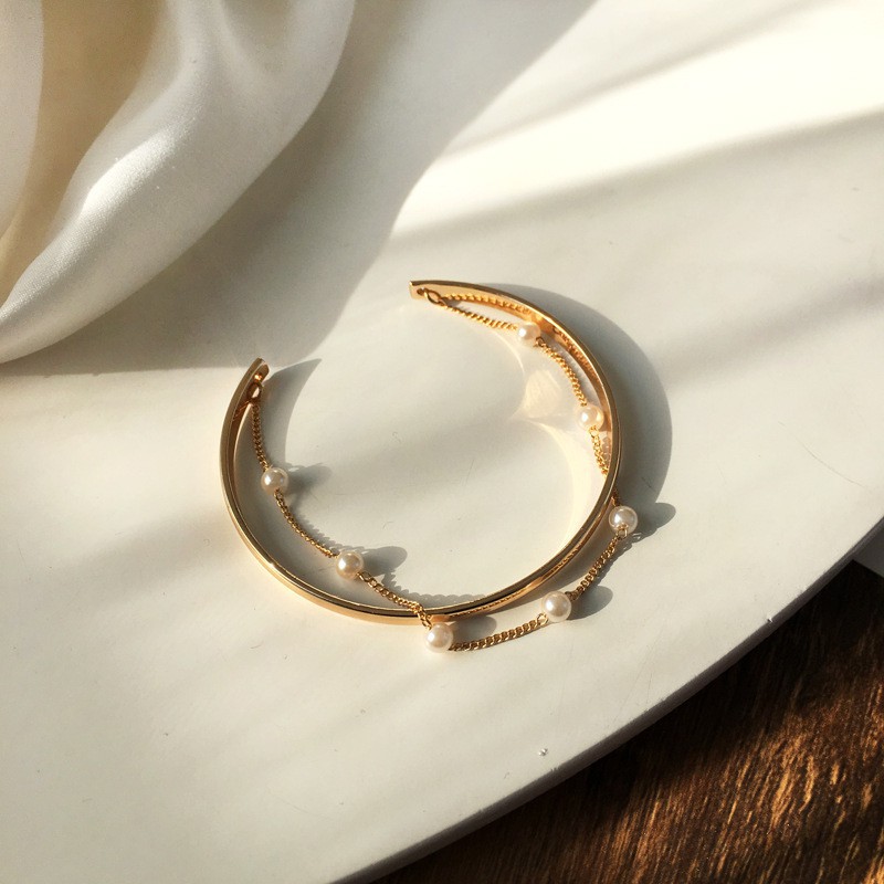 Lắc tay, vòng tay 2 lớp đính hạt [ Novset ]