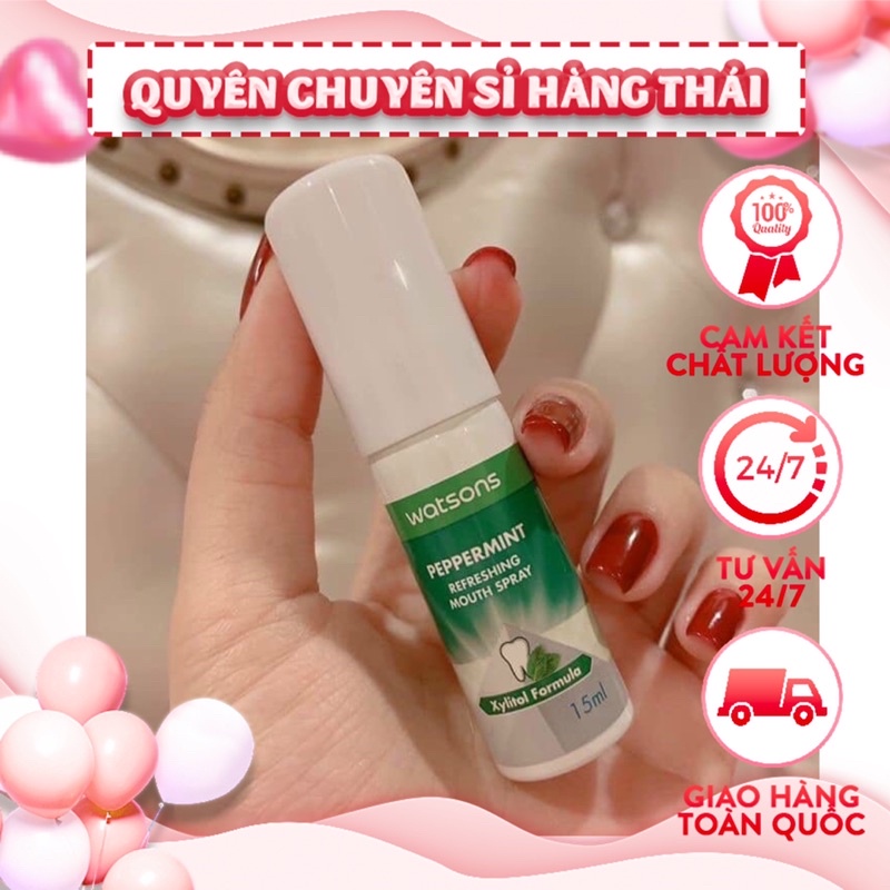 xịt thơm miệng watsons thái lan