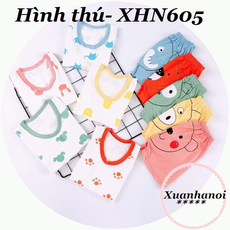 Bộ thun lạnh Minky Mom cho bé trai bé gái 10 mầu XHN590