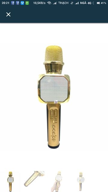 Micro kiêm loa Bluetooth karaoke SD-10 bảo hành 6 tháng