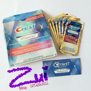Bộ 7 miếng dán trăng răng Crest 3D White Glamorous White