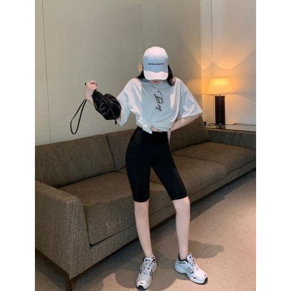 Quần legging nữ FM Style đùi lửng cạp chun vải thun co giãn cao cấp dáng ôm thoãi mái - quyến rũ 210701005 | BigBuy360 - bigbuy360.vn