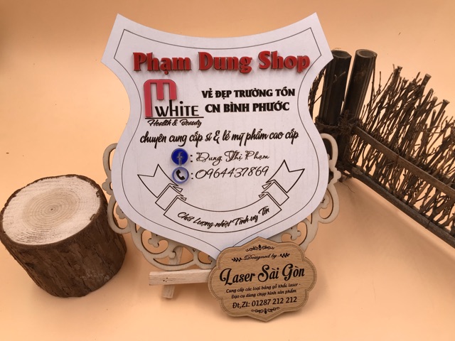 Bảng Gỗ Tên Shop - Đạo Cụ Chụp Ảnh - Checkin Sản Phẩm