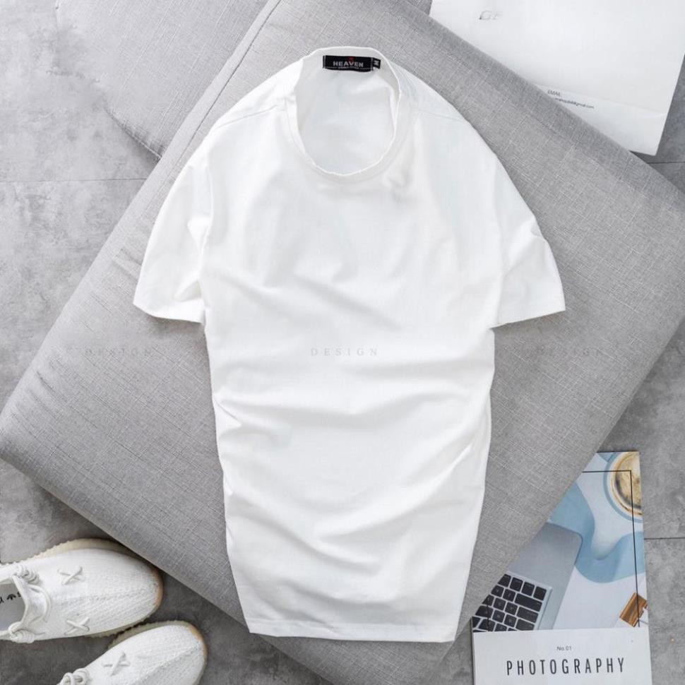 Áo thun nam trơn tay ngắn cổ tròn Hamino chất vải thun cotton co giãn 4 chiều cao cấp form rộng Hàn Quốc G | BigBuy360 - bigbuy360.vn