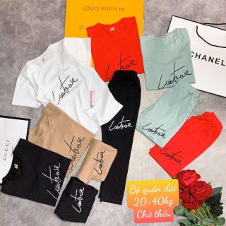 Bộ trơn quần dài bé gái
