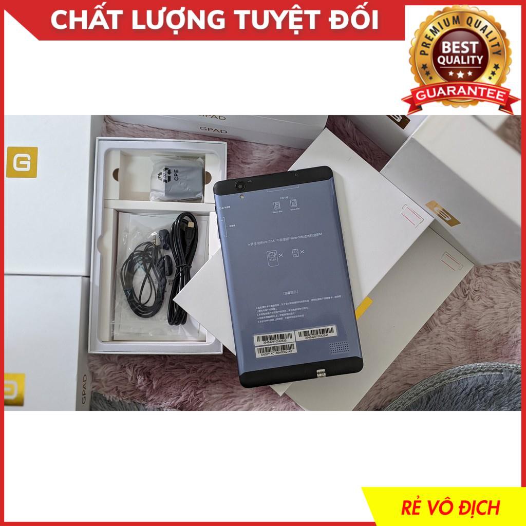 Máy tính bảng GPAD 2 SIM (NEW - FULLBOX)/ Nghe gọi, nhắn tin - Đầy đủ phụ kiện, sách hướng dẫn. | BigBuy360 - bigbuy360.vn