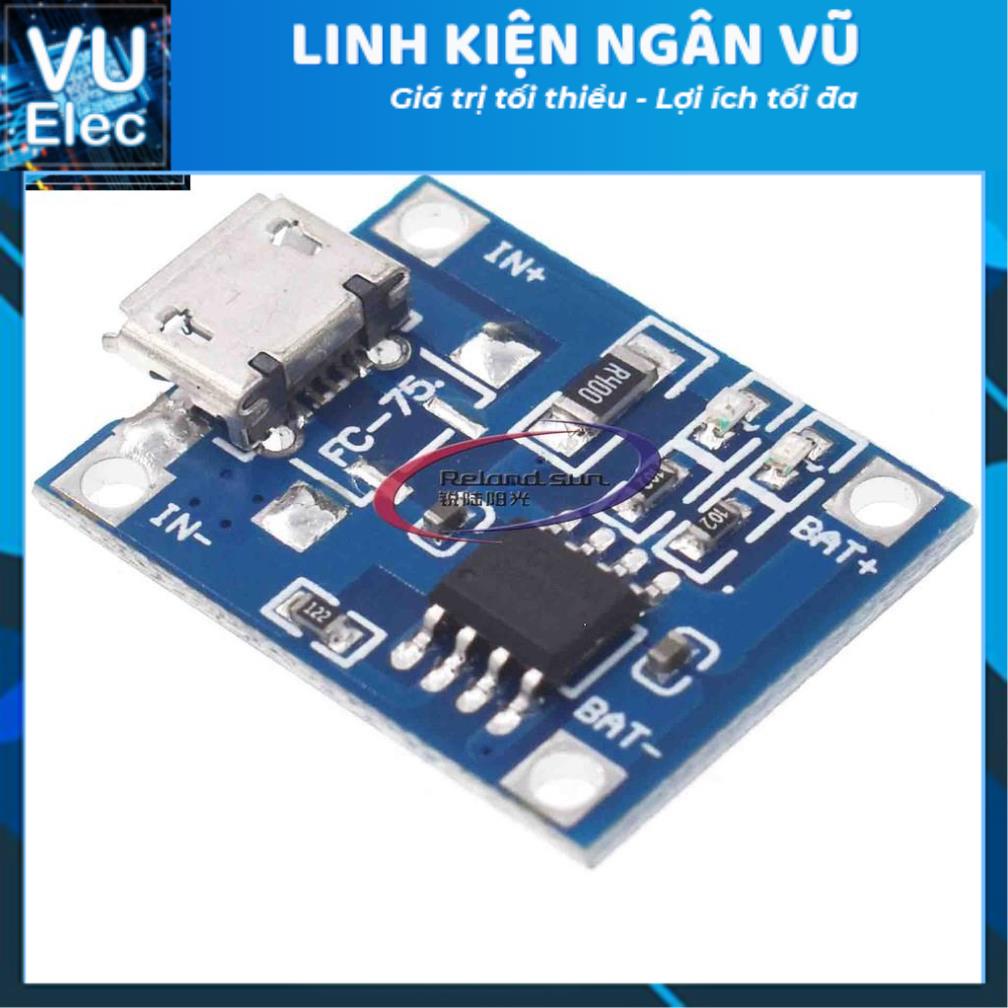 mạch Sạc Pin Lithium 5v 1a 18650 Tp4056 Với Đầu Cắm Type-C / Micro Usb
