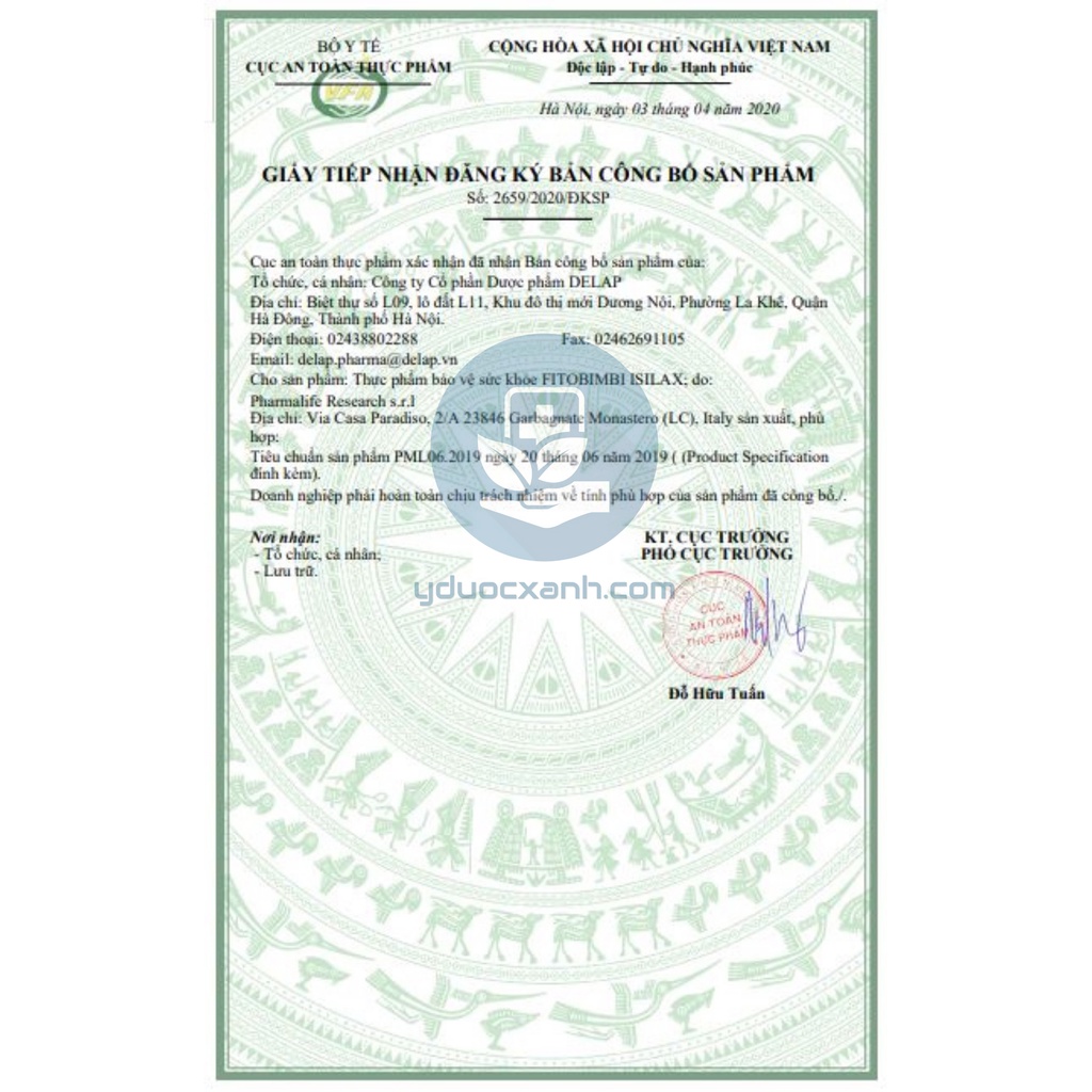 Mua  FITOBIMBI ISILAX, 200ml, Bổ sung chất xơ cho bé - Y Dược Xanh