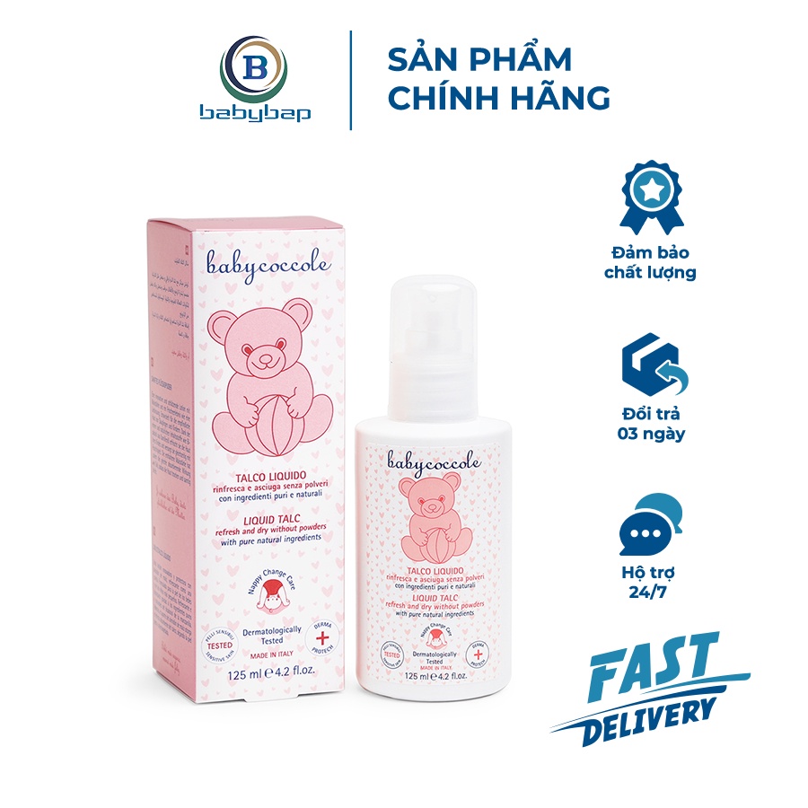 Phấn Rôm Nước Với Tinh Bột Bắp Babycoccole 0M+ 30ml/125ml Làm Mát, Cân Bằng Độ Ẩm Cho Da Giúp Da Luôn Khô Thoáng