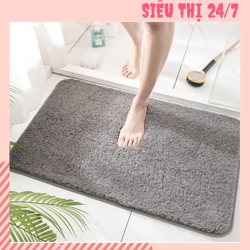 Thảm chùi chân phòng khách siêu thấm chống trơn trượt cao cấp 40x60cm 88259 SIÊU THỊ 24/7