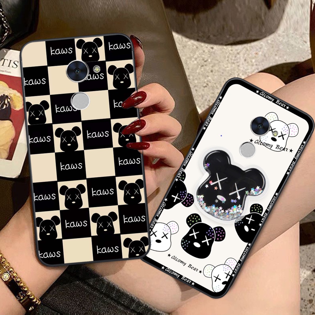 Ốp lưng Huawei Y7 Prime - GR5 2017 trái tim họa tiết caro, mikey họa tiết beabrick kaws cute