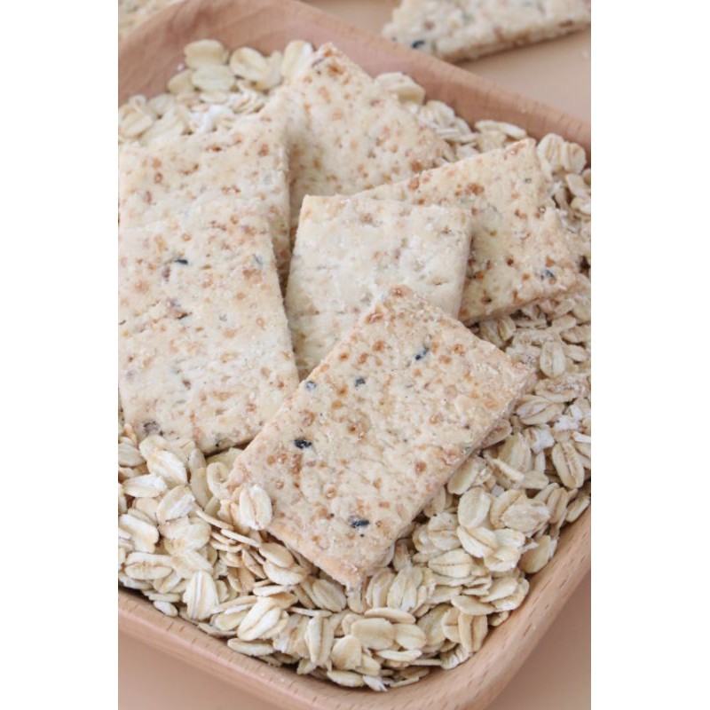 Bánh ăn kiêng làm từ mầm gạo lứt và yến mạch - Oatmeal &amp; Brown Rice Crackers Diet and Keto [ Légumes Vietnam ]