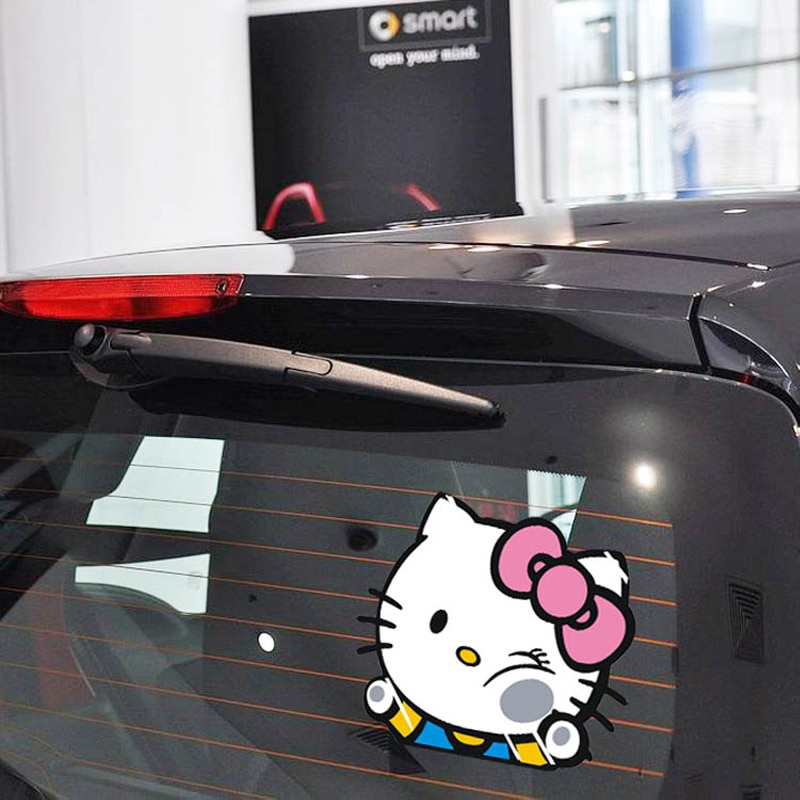 Decal dán trang trí xe hơi hình Hello Kitty | BigBuy360 - bigbuy360.vn