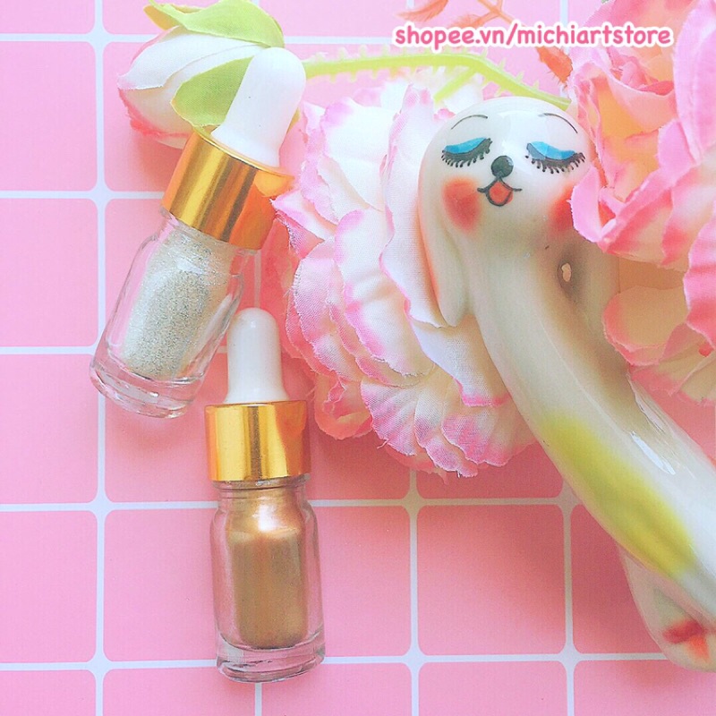 Aqua Bronze lọ 5ml - Bột nhũ phát sáng phản quang Paul Rubens