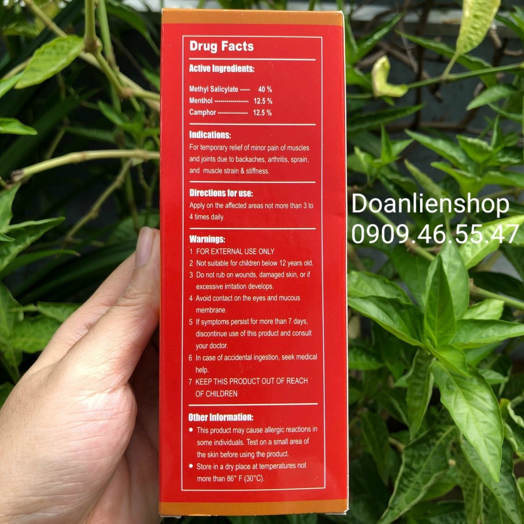 Dầu nóng con Ó EAGLE BRAND MUSCLE RUB Singapore dạng lăn chai 85m