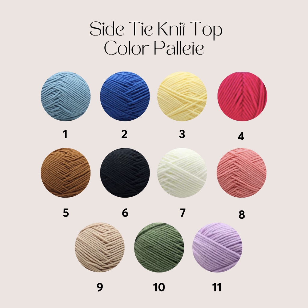 Áo đan dây hông Side Tie Knit Top