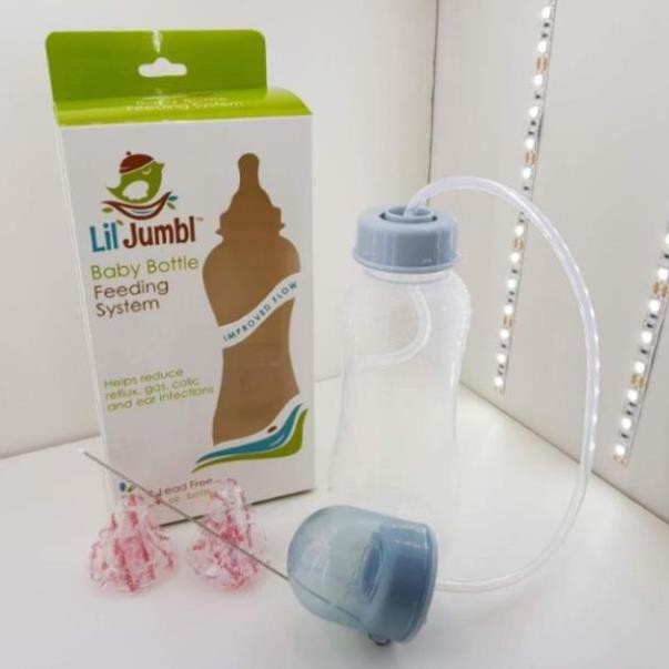 Bình sữa rảnh tay JIL JUMBL 300ml có vieo