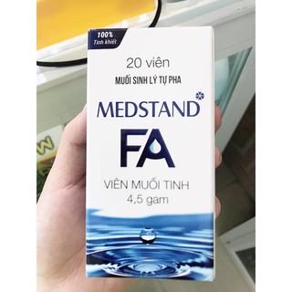 -CHÍNH HÃNG-Viên muối sinh lí tự pha MEDSTAND FA ( viên muối tinh)