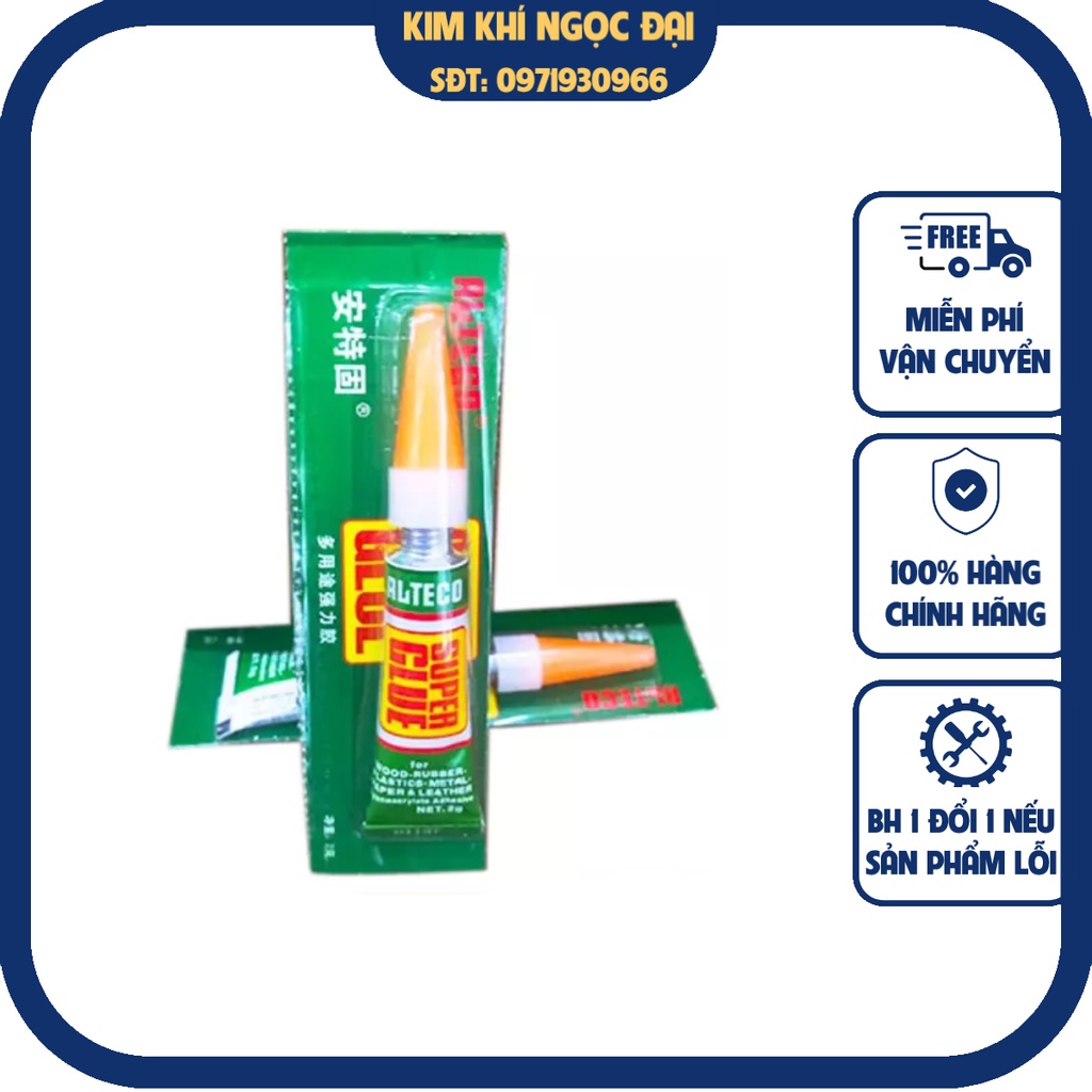 Tuýp keo dán giày, dép, gỗ, nhựa, vải Super Glue