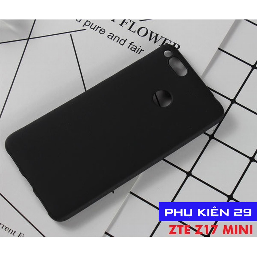 [ZTE Z17 Mini] Ốp lưng silicon dẻo đen nhám Pudini