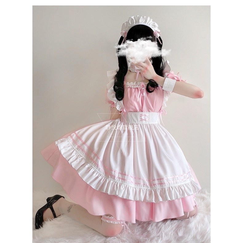 Trang phục hầu gái maid hồng - cosplay/ halloween/ lễ hội/ Nhật Bản | BigBuy360 - bigbuy360.vn