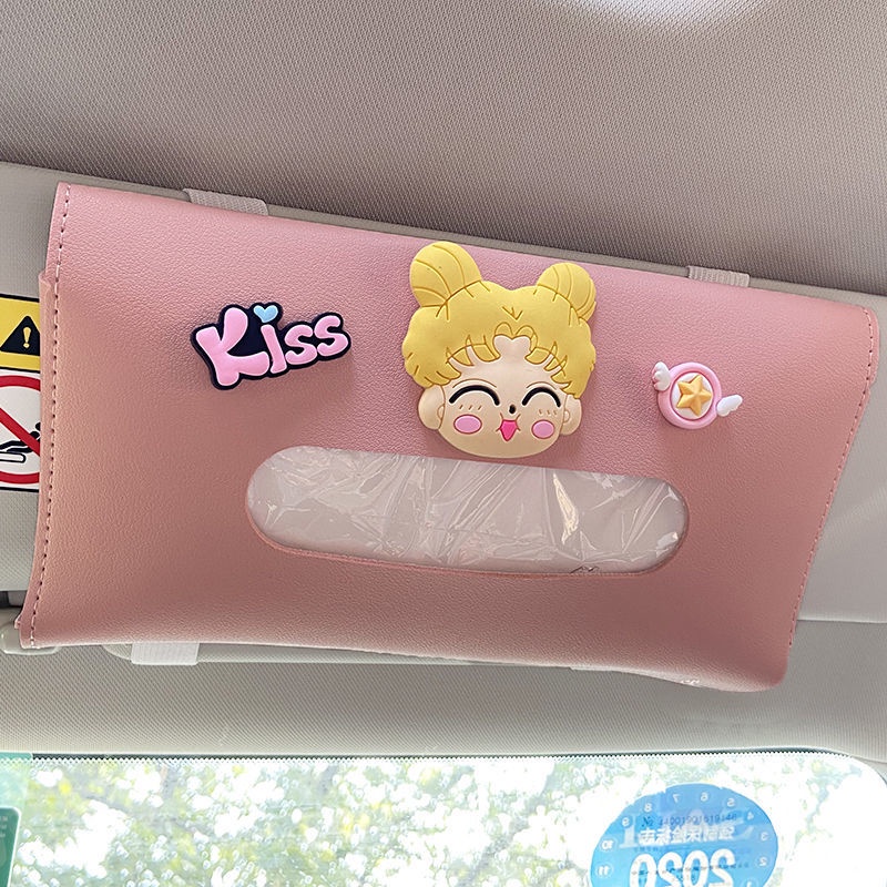 Hộp Đựng Khăn Giấy Hình Chuột Mickey Dễ Thương Dùng Trang Trí Nội Thất Xe Hơi