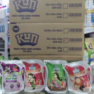 (MIX ĐỦ VỊ-HÀNG MỚI VỀ)SỮA KUN TÚI 110ML(thùng 24 túi)