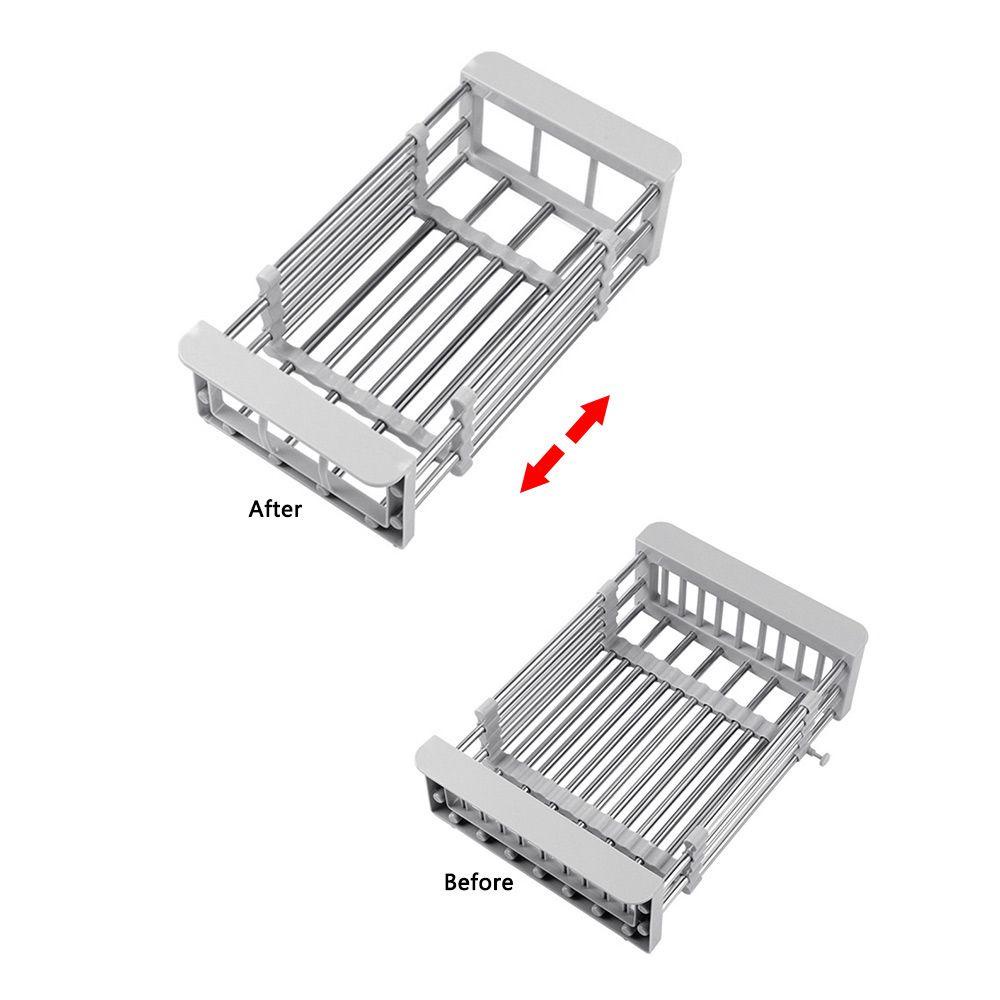 JANE Giá Inox Đựng Rau Củ Quả Để Bồn Rửa Chén Tiện Dụng