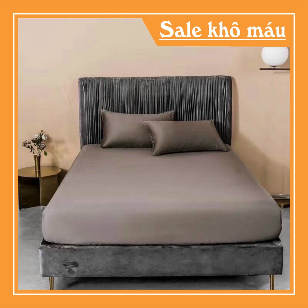 GA GỐI LỤA TENCEL 60S TRƠN 1 MÀU trải giường đệm có độ dày 10>30cm đều phù hợp | BigBuy360 - bigbuy360.vn