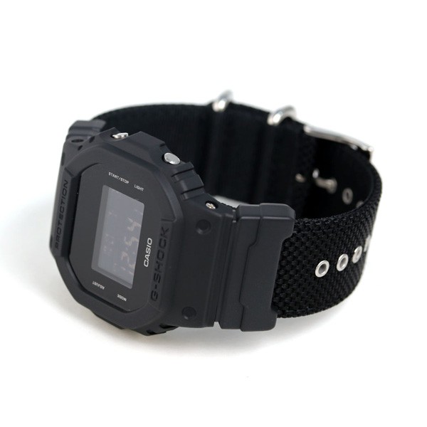 Đồng hồ nam dây vải Casio G-Shock chính hãng Anh Khuê DW-5600BBN-1DR