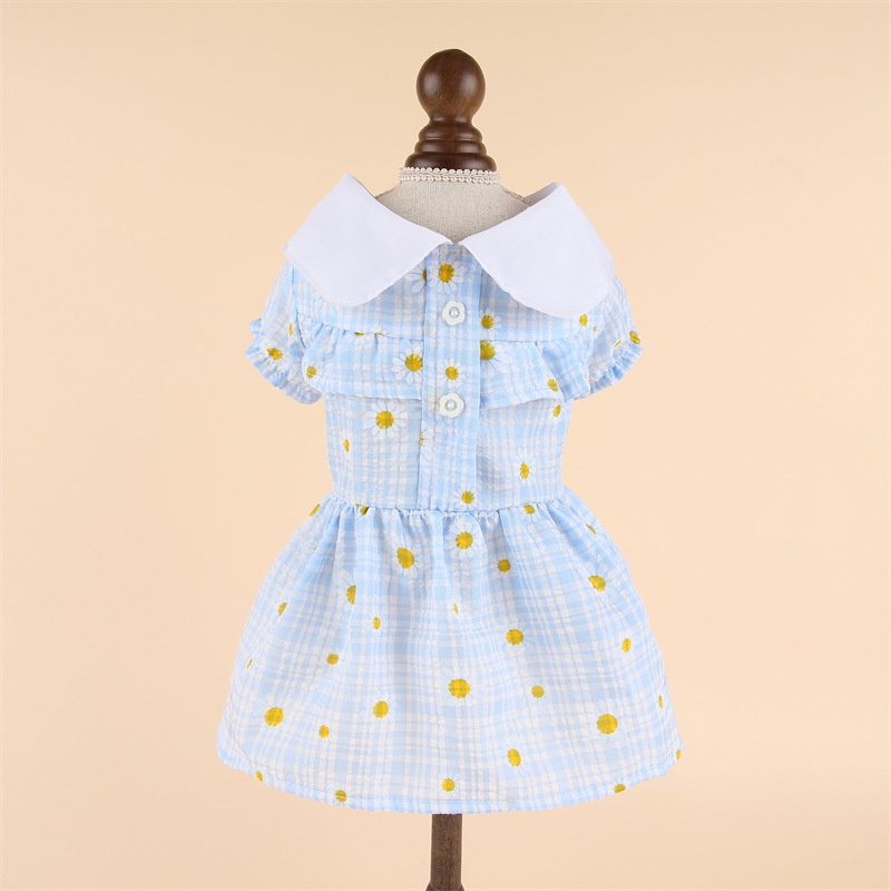 Đầm Hoa Mùa Hè Cho Thú Cưng shih tzu Fadou Corgi Teddy Pomeranian