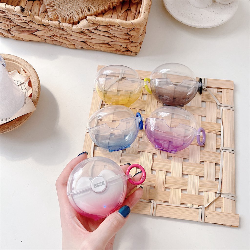 Vỏ Bảo Vệ Hộp Sạc Tai Nghe Lenovo LP40 Pro LP40S LP40 LP80 Kết Nối Bluetooth Không Dây Bằng TPU Mềm Màu Gradient Đơn Giản