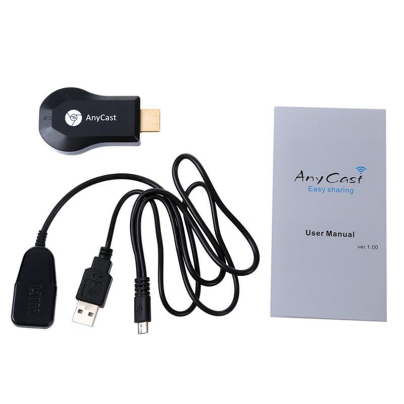 AnyCast M2 Plus Mini Wi-Fi Display Dongle Receiver 1080P Airmirror DLNA Airplay Miracast Easy Sharing HDMI Port for HDTV